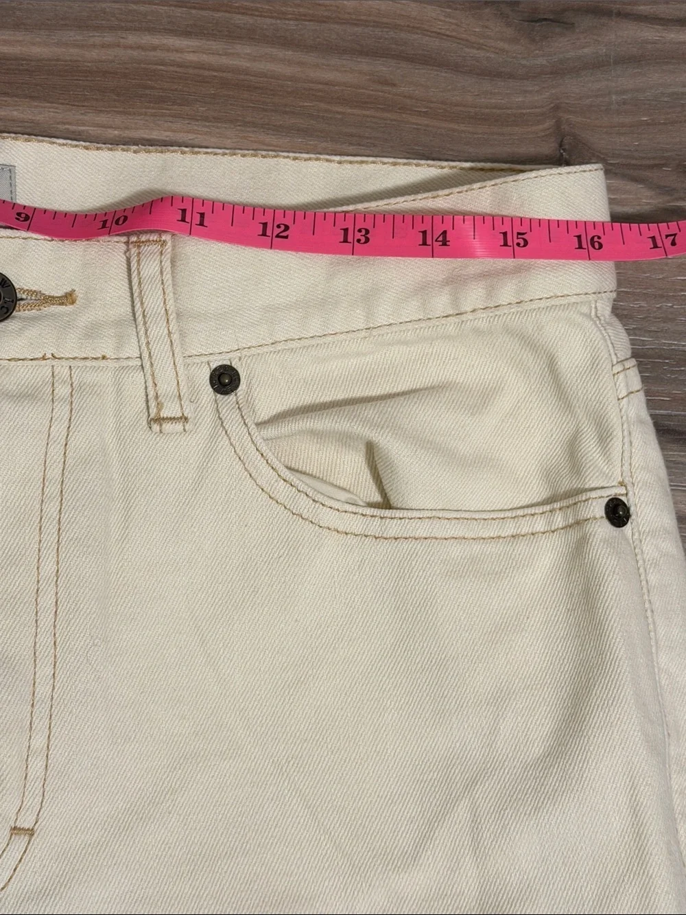 J. Crew Vintage Slim Straight Jeans Sz. 31x32 Beige NWOT Classic Casual